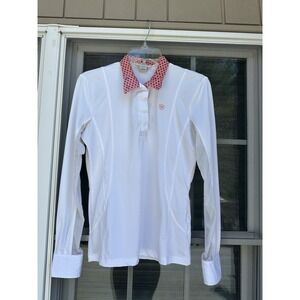 Ariat Pro Series  women's Equestrian show shirt White Size Small petite